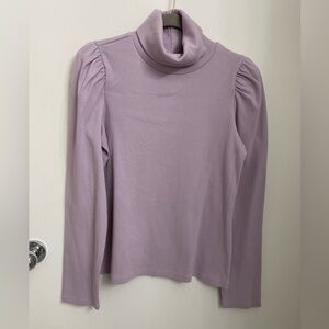 Puff sleeve turtleneck *very fitted*